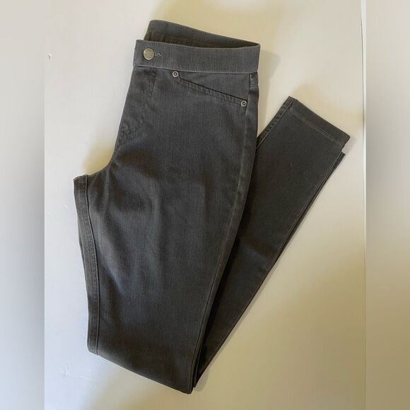 Women’s Hue Charcoal Gray Leggings. - Picture 1 of 7
